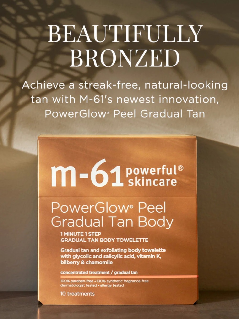 m-61 PowerGlow Peel Gradual Tan Body - 10 treatments